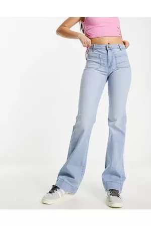 Wrangler High waisted front pocket flare in west coast