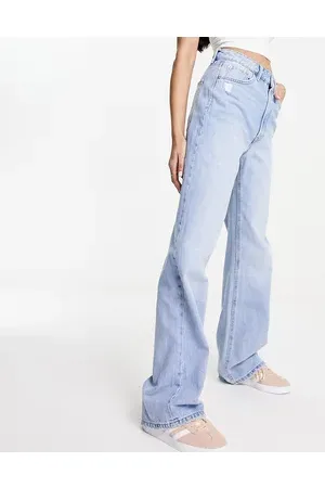Stradivarius 90s baggy dad jean in light