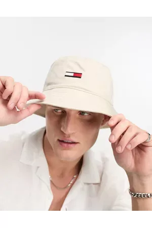 Tommy Hilfiger Men Hats - Flag logo bucket hat in beige