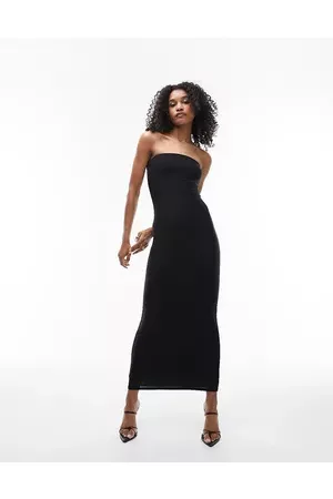Topshop Women Maxi Dresses - Super soft shaping bandeau fitted maxi dress in