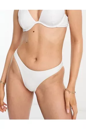 ASOS Mix and match high leg brazilian bikini bottom with ruche back in