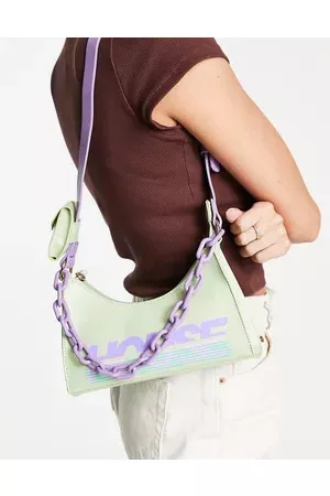 House of Holland Women Shoulder Bags - Logo chain detail shoulder bag in