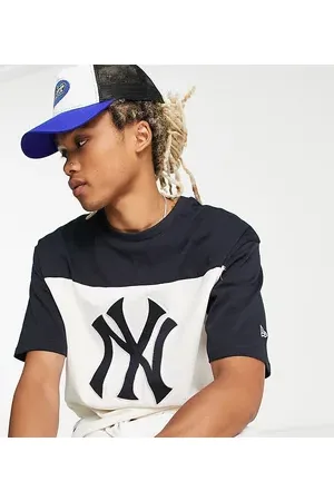 New Era New York Yankees Oversized Mesh T-Shirt in Black