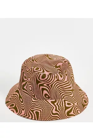 Baggu Hats - Bucket hat In trippy swirl in salmon