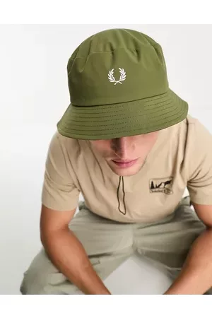 Fred Perry Men Hats - Bucket hat with cord in khaki