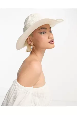 ASOS Women Hats - Straw cowboy hat with size adjuster in