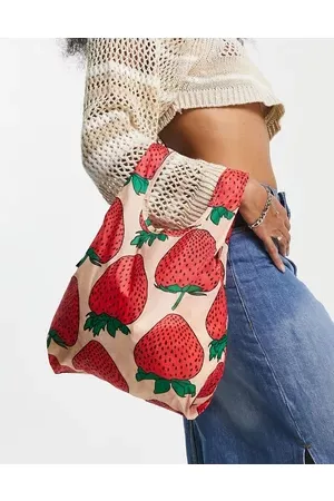 Baggu Women Tote Bags - Mini nylon shopper tote bag in strawberry