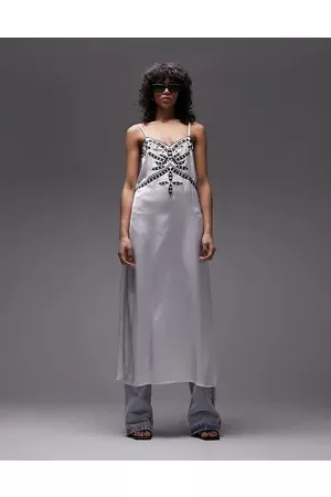 Topshop Women Midi Dresses - Cut out detail cami midi dress in