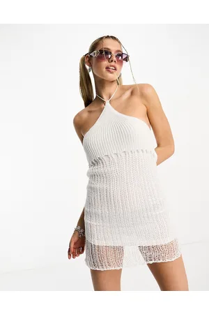 Tammy Girl long sleeve Y2K frill detail midi dress in grunge print