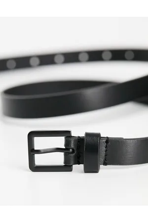 ASOS Smart leather skinny belt with matte buckle in