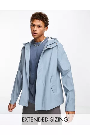 Pale blue cheap rain jacket