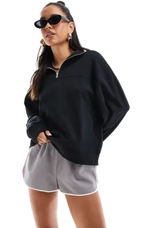 ASOS Half zip sweatshirt in