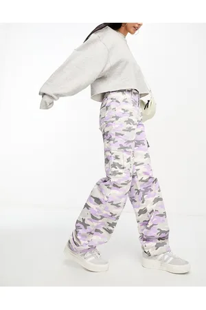 Obey Women's Combat Cargo Pants-Putty Purple - Medicine Hat-The