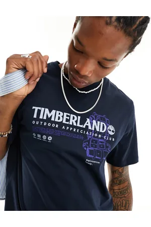 Timberland T-Shirt with History Back Print in Black