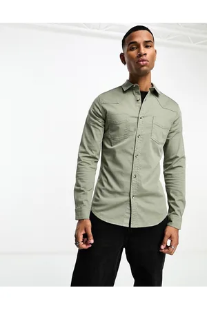 Green 2024 jeans shirt