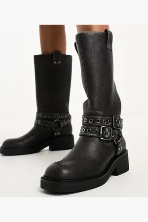 Bershka leather outlet boots