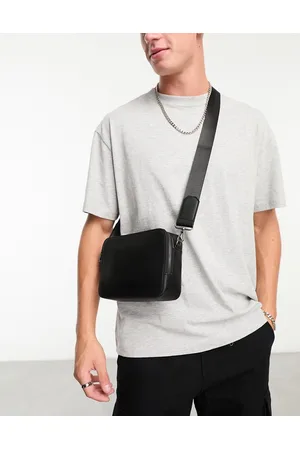 ASOS Large faux leather cross body camera bag in