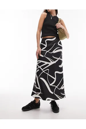 Ganni Print Denim Maxi Slit Skirt Leopard - Vallgatan 12