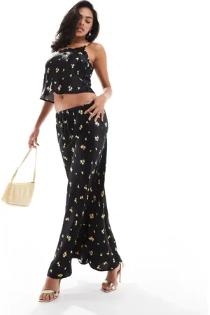 River Island Ditsy floral maxi skirt co-ord in