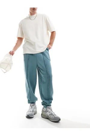 ASOS Oversized joggers with seam detail in washed