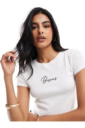 Brave Soul Crop t-shirt in with 