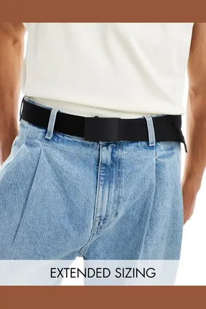 ASOS Webbing belt with matte buckle in