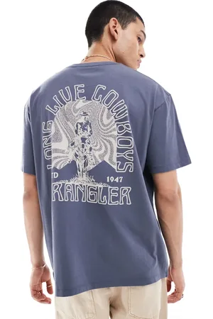 Wrangler Cowboy back logo print vintage oversized fit t-shirt in