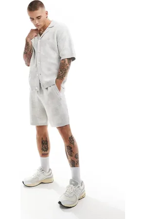 The Couture Club Co-ord knitted checkerboard shorts in