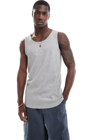 Brave Soul Ribbed classic vest in light
