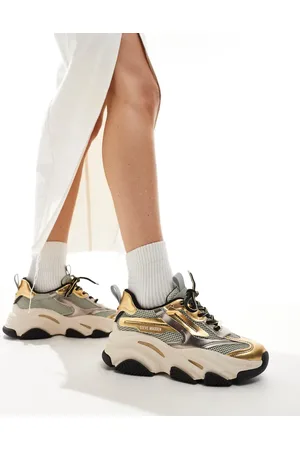 Steve Madden Possesion-E chunky trainers in metallic