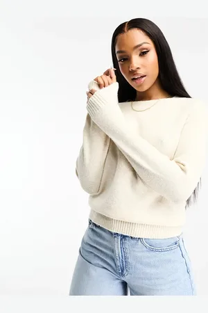 VERO MODA Round neck jumper in cream