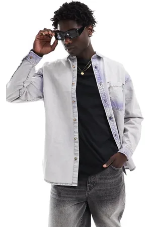 ASOS 90s oversized denim shirt in bleach wash