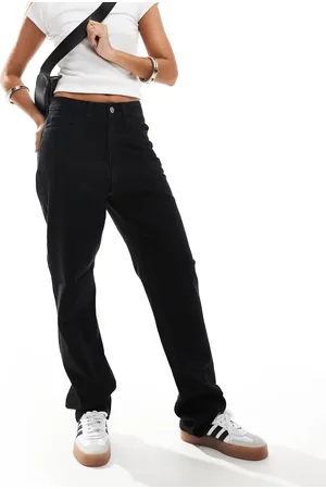VILA Kelly high waist wide leg jeans in light