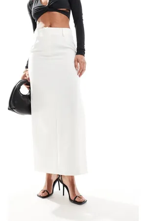 River Island Tuxedo pencil skirt in cream