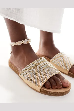 Accessorize Beaded footbed sandal in
