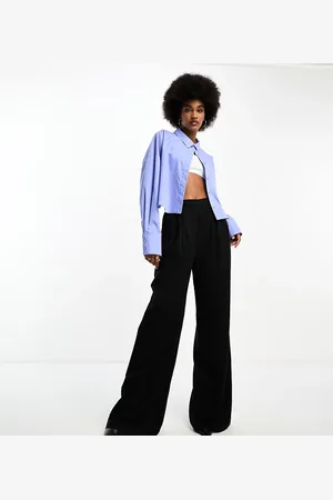 ASOS ASOS DESIGN Tall clean front wide leg trouser in