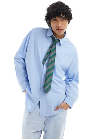 COLLUSION Poplin oversized long sleeve shirt in