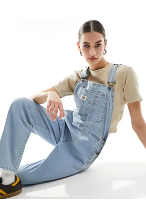 Dickies Classic denim dungarees in vintage