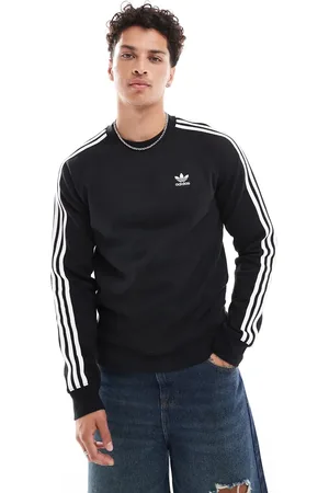 adidas Adicolor three stripe sweatshirt in