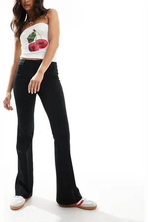 Bershka Flared tailored trousers in