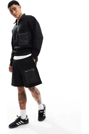 Armani Exchange Co-ord jersey shorts in with zip pocket detailing