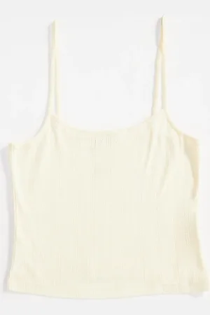 ASOS Pointelle cami top co ord in lemon