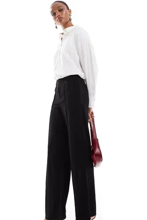 JDY High waist trouser with front seam detail in