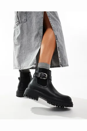 Schuh Amari chunky ankle boots with buckle in