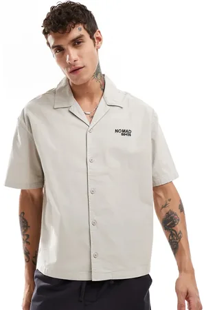 Bershka Relaxed nomad shirt in light
