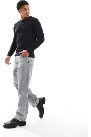 JACK & JONES Fine gauge crew neck jumper in