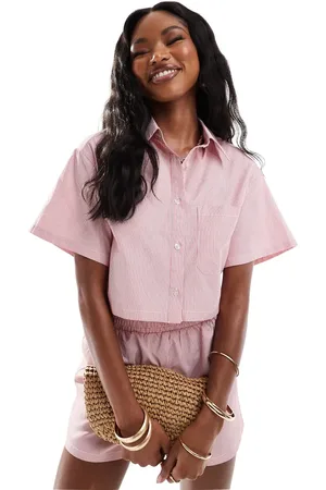 Extro & Vert Pinstripe shirt co-ord in