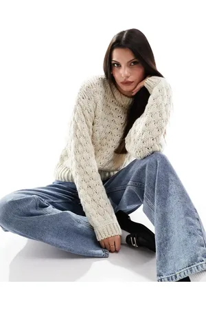 Y.A.S Textured jumper in cream