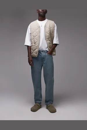 Topman Taper jeans in vintage mid wash