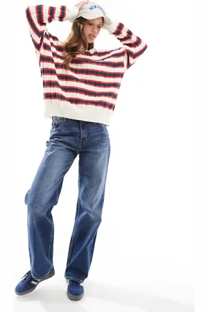 Cotton On Cotton On crew neck pullover jumper in red stripe